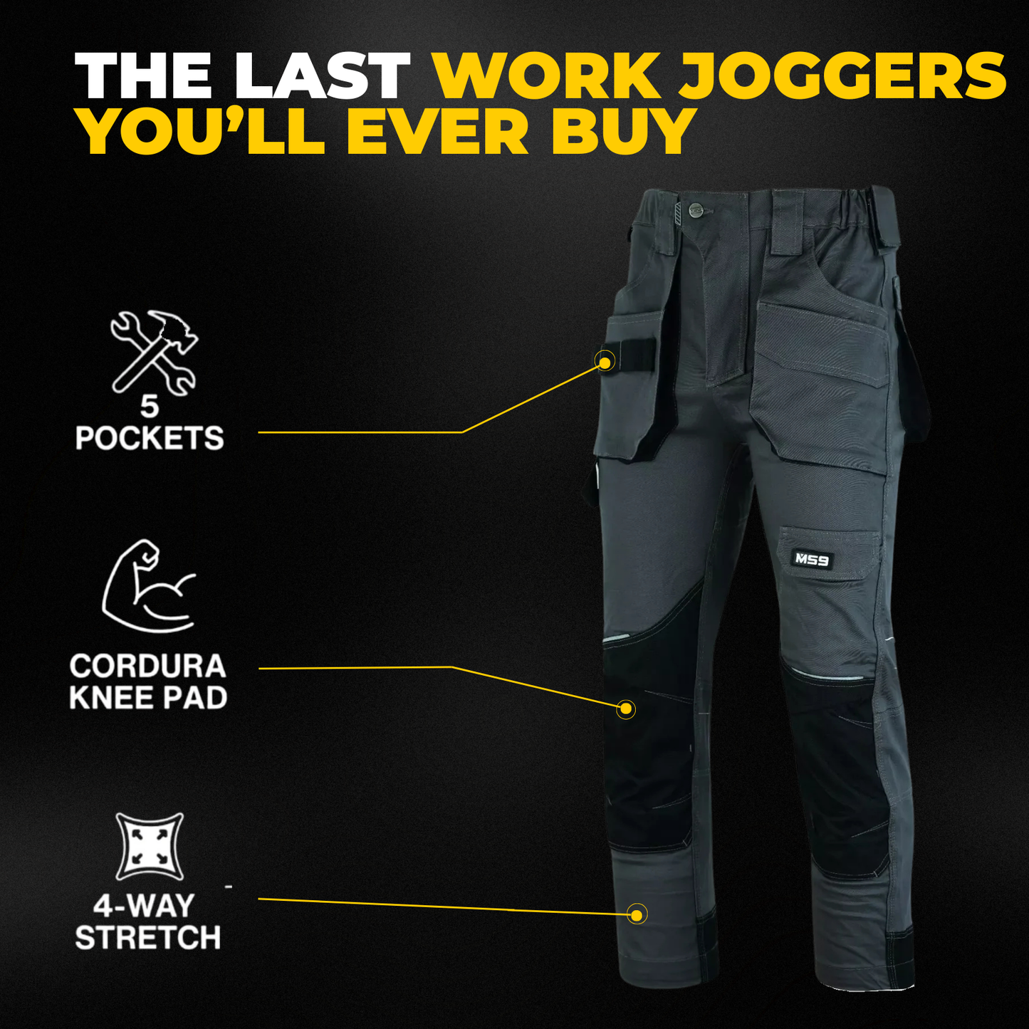 LUNOVA™  Ultra-Stretch Pro Work Cargo Trousers