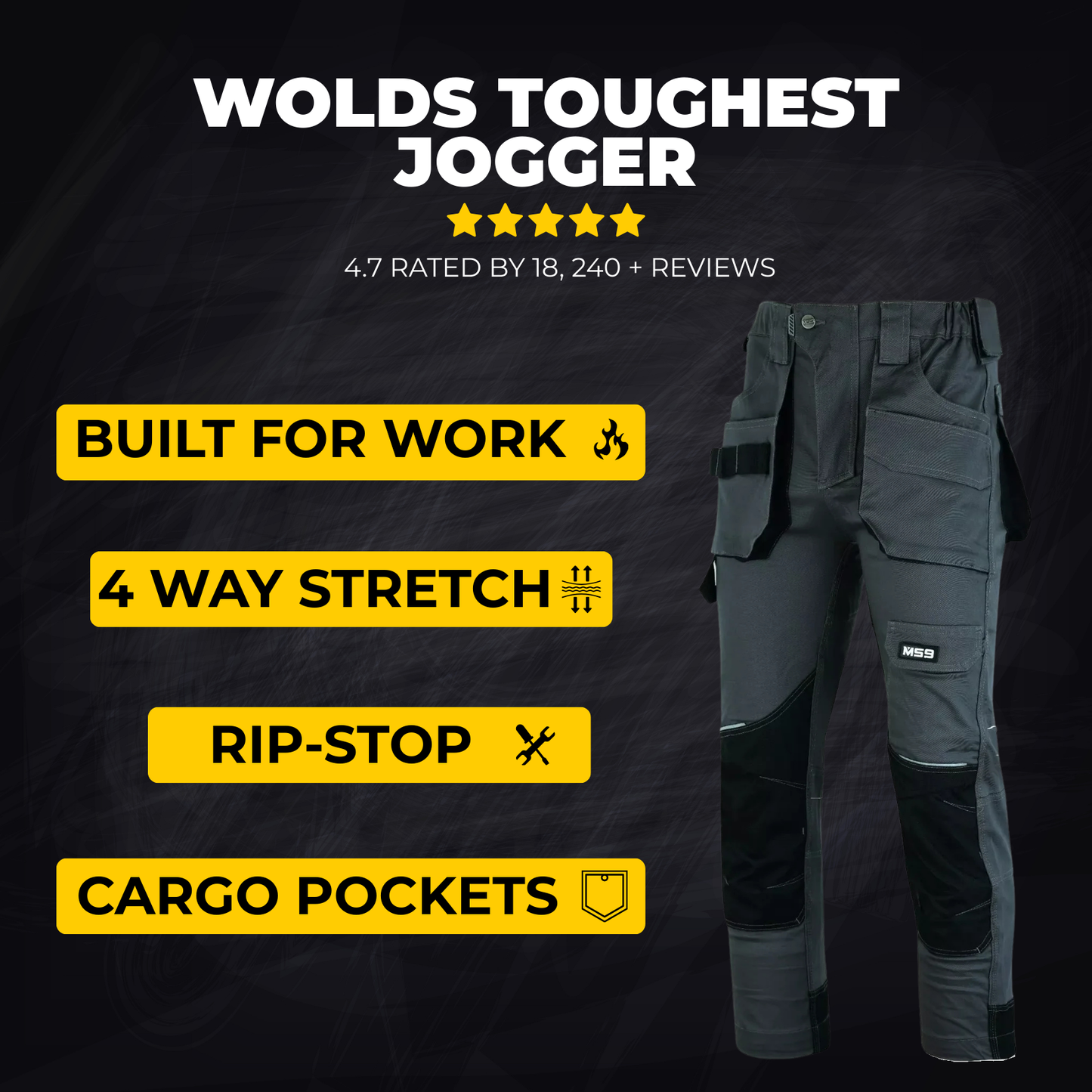 LUNOVA™  Ultra-Stretch Pro Work Cargo Trousers